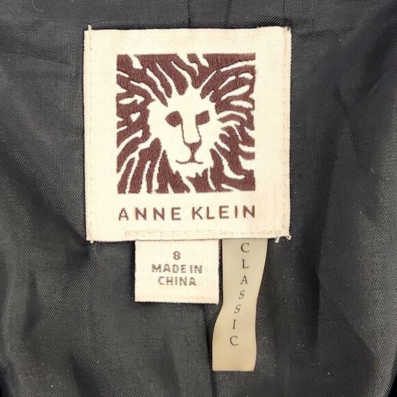 Vintage Ann Klein Blazer Suit Jacket Womens Size 8 Gray Single Breasted - Picture 5 of 9